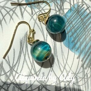 Alquimia Gold and Blue Earrings